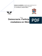 Democracia - Participación Ciudadana en México.