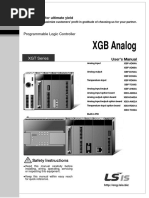 XGB Analog Manual