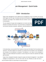 Supply Chain Management - Quick Guide