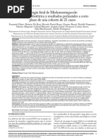 Cirugía Fetal de Mielomeningocele: Evolución Obstétrica y Resultados Perinatales A Corto Plazo de Una Cohorte de 21 Casos