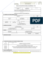 Ficha de Cadastro Nacional de Empresas - FCN: 01 - Identificação