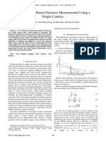 Circle Marker Based Distance Measurement Using A Single Camera