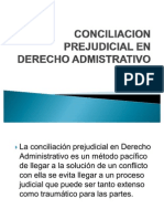 Conciliacion Prejudicial en Derecho Admistrativo