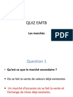 QUIZ Marchés