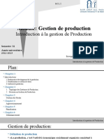 Gestion de Production