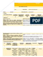 Planificación Anual de La Asignatura de Optativa de Investigacion para Segundo