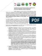 Pronunciamiento de Los Obispos de La Amazonía Peruana Frente A La Amenaza A Los Pueblos Indígenas en Aislamiento y Contacto Inicial (PIACI)