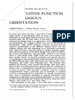 J Analytical Psychology - January 1992 - ROSS - The Intuitive Function and Religious Orientation