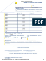 Relação de Faturamento Pessoa Jurídica