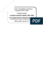 Cárdenas, E. (1996), El Populismo Económico Mexicano, 1972-1981