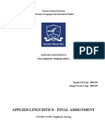 Applied Linguistics - Final Assignment