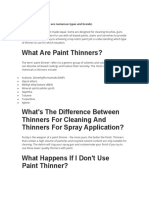 Thinner Formulation