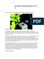 Fault Localization in LV Cables