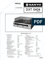 Sanyo DXT-5404 Service Manual