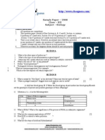 Sample Paper - 2008 Class - XII Subject - Biology: General Instructions