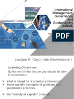 Lecture 6 - Governance