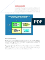 Ansoff's Product-Market Expansion Grid