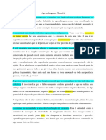 7 Aula - Aprendizagem e Memória (Exercicios - 1)