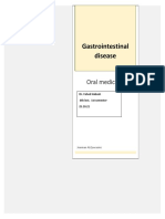 Gastrointestinal Disease: Oral Medicine