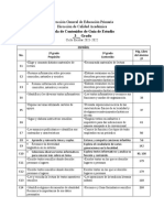 3er Grado Tabla de Contenidos de Guía de Estudio