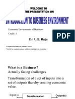 1-Introduction To Business Environment