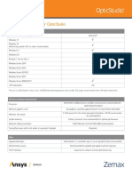 Os - Systemrequirements Updated Ansys Zemax