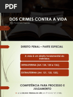 Aula 01 - Crimes em Espécie - Crimes Contra A Vida. Homicídio Doloso, Culposo, Privilegiado