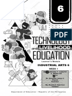 Industrial Arts 6: Week 1
