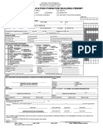 Unified Application Form For Building Permit