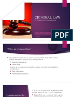 General Principles of Criminal Law