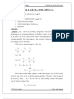 AIM:-To Study The Adder & Subtractor Using 741. A Pparatus