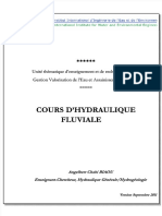 Cours Cours D'Hydraulique D'Hydraulique Fluviale Fluviale