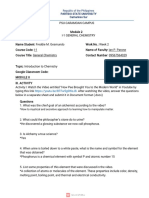 Module 2-Introduction To Chemistry (Week 2)