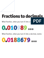 Fractions To Decimals Brainteaser