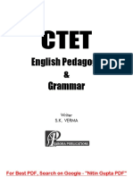 English Pedalogy and Grammer For CTET UPTET MPTET and Other State TET Exams