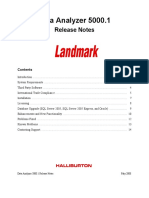 Data Analyzer Release Notes