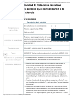 Examen - (APEB2-15%) Actividad 1 - Relacione Las Ideas Principales de Los Autores Que Consolidaron A La Psicología Como Ciencia