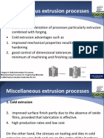 Miscellaneous Extrusion Processes