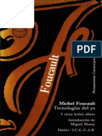 Foucault - Tecnologías Del Yo