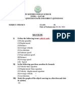 (PHYSICS) Chapterwise Question Bank