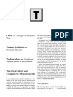 Tau Equivalent and Congeneric