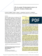 2010 SWEENEY The Effect of Beta Alanine Supplementation On Power Performance During Repeated Sprint Activity