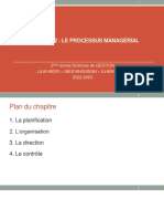 Chapitre 2 Le Processus Managérial