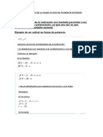 Propiedades de La Radicacion de Numeros Enteros