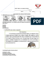 Avaliação de Lingua Portuguesa 2 - Bimestre