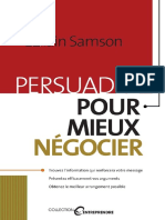 Persuadez Pour Mieux Négocier (Alain Samson)