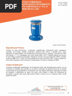 Ficha Técnica - Ventosa de Alta Performance Passagem Reduzida Tríplice Função + Fechamento Lento