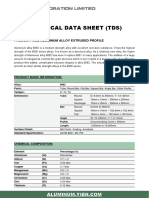 Tds Yieh 6082 Profile Sheet