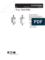 Eaton Bussmann Series NH 800vac Photovoltaic Fuses Datasheet 10784 en GB