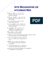 Une Courte Biographie de Watchman Nee